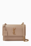 Medium Sunset Bag in Smooth Leather