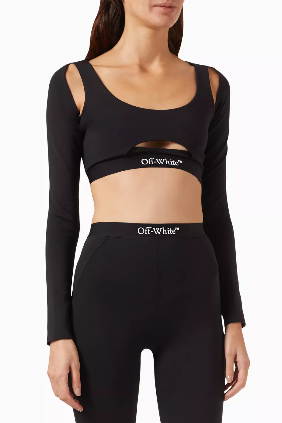 Logoband Cut-out Crop Top