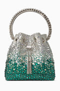 Bon Bon Bucket Bag in Degradé Crystal Satin