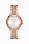 Lennox Crystal Stainless Steel Watch, 37mm