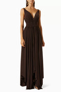 Goddess Draped Maxi Dress