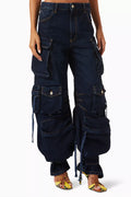 Fern Cargo Jeans in Denim