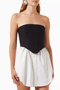 Internal Corset Dress in Twill