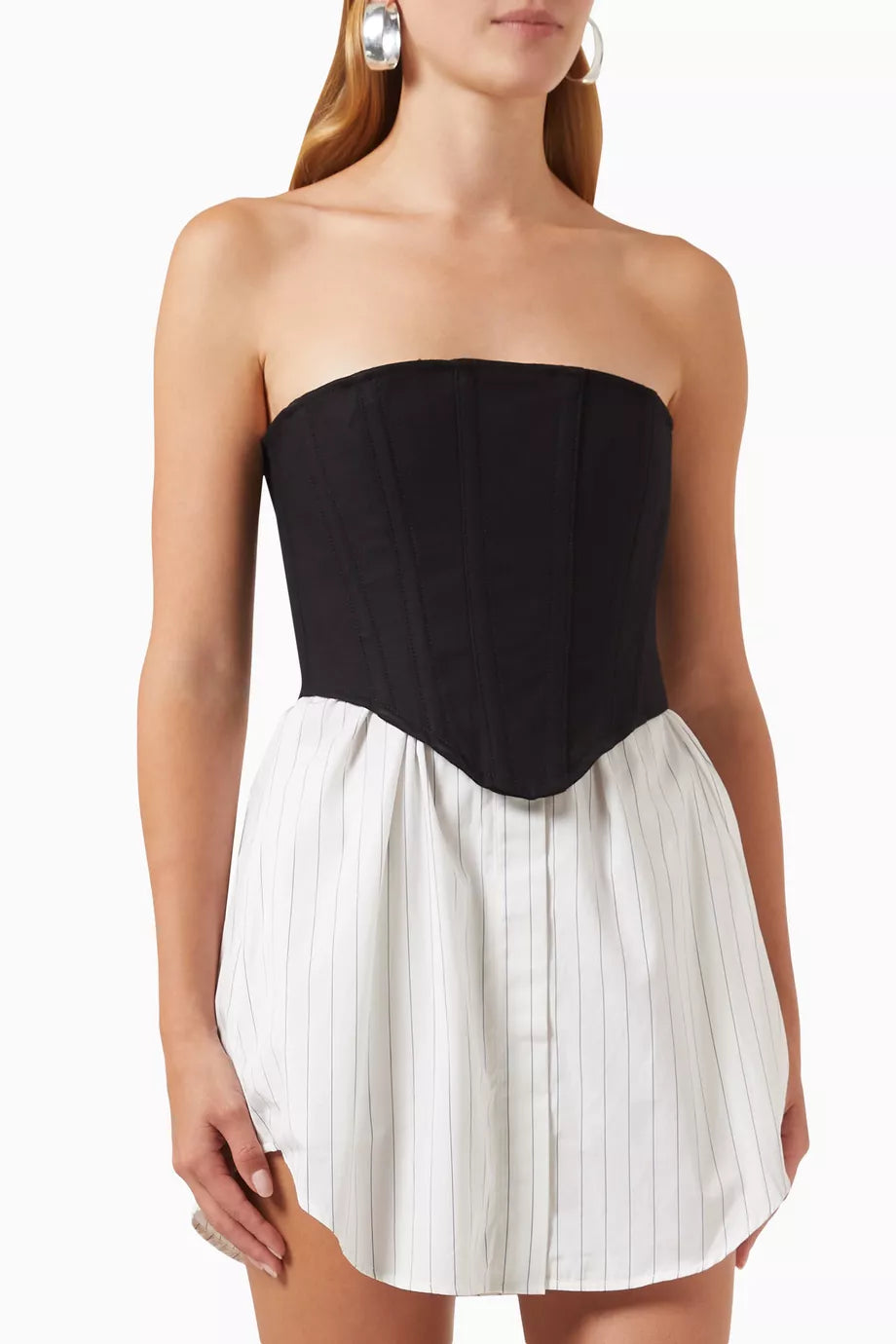 Internal Corset Dress in Twill
