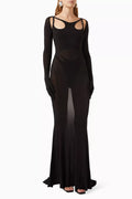 Gloved Loop Gown in Mesh
