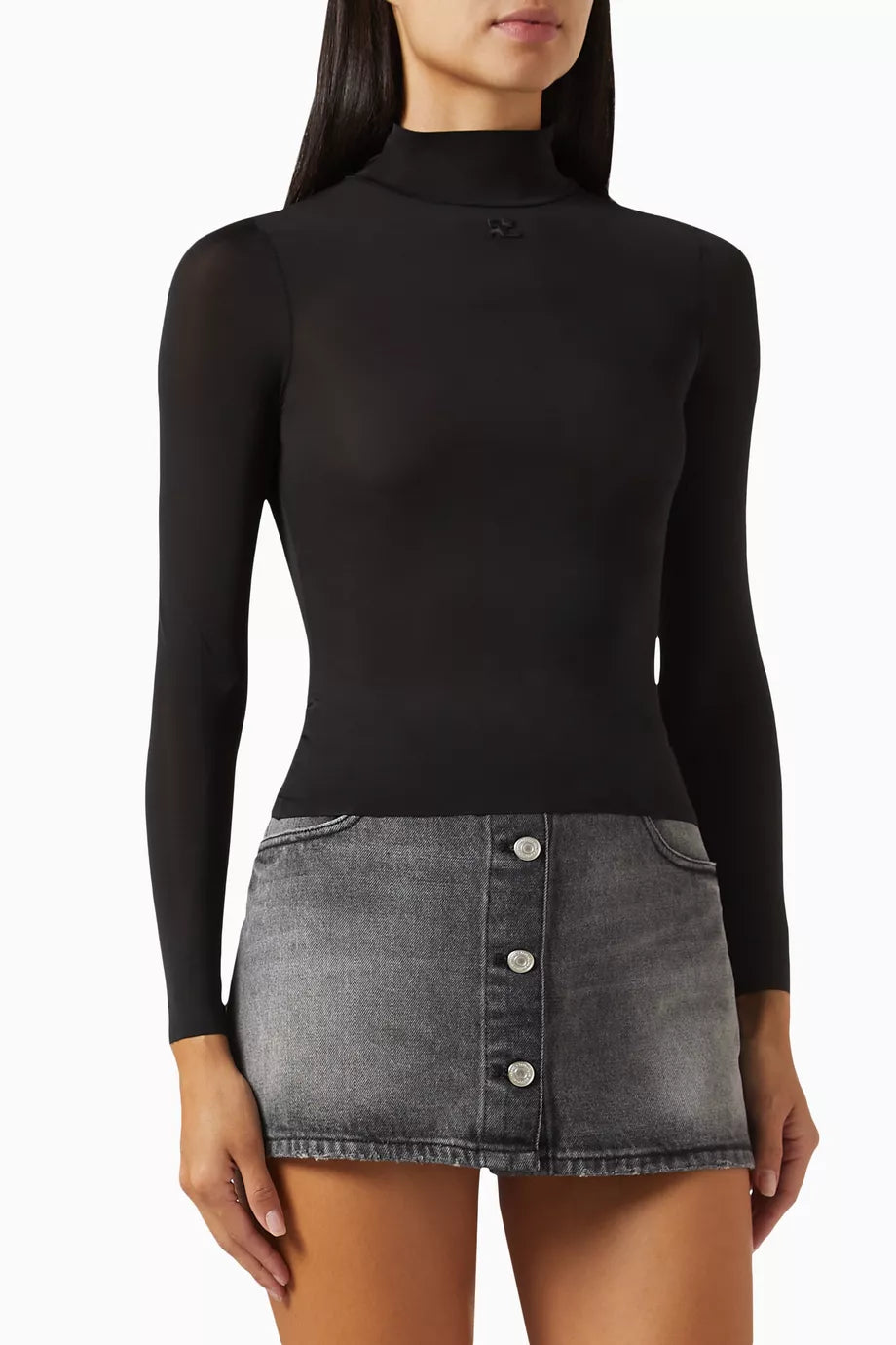 Mockneck Second-skin Top