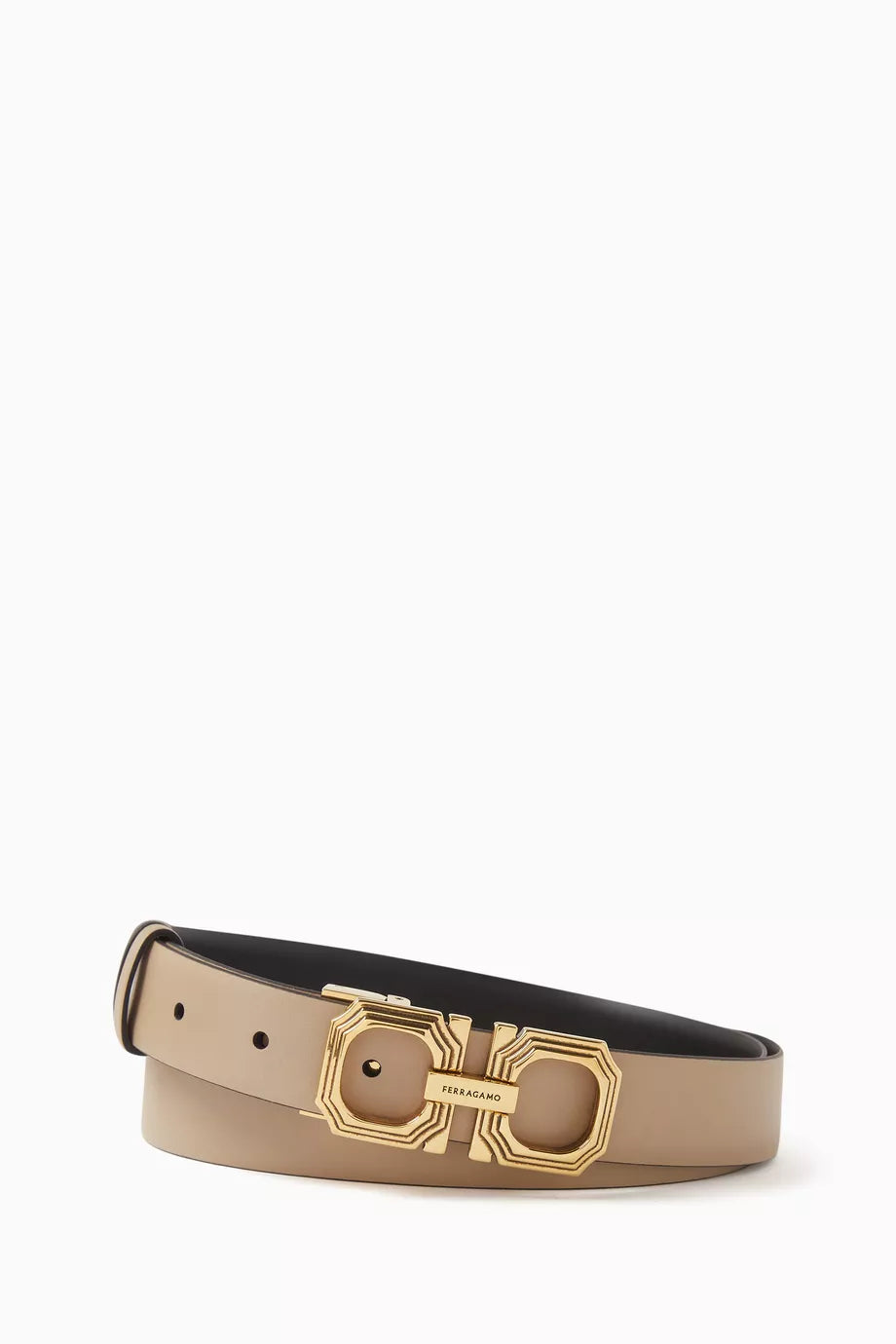 Donna Reversible Belt in Calfskin Leather
