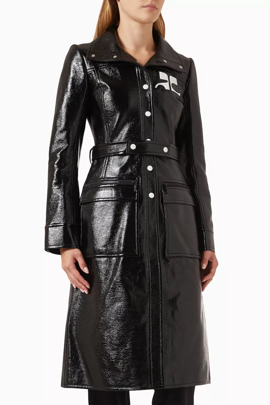 Reedition Belted Coat in Vinyl