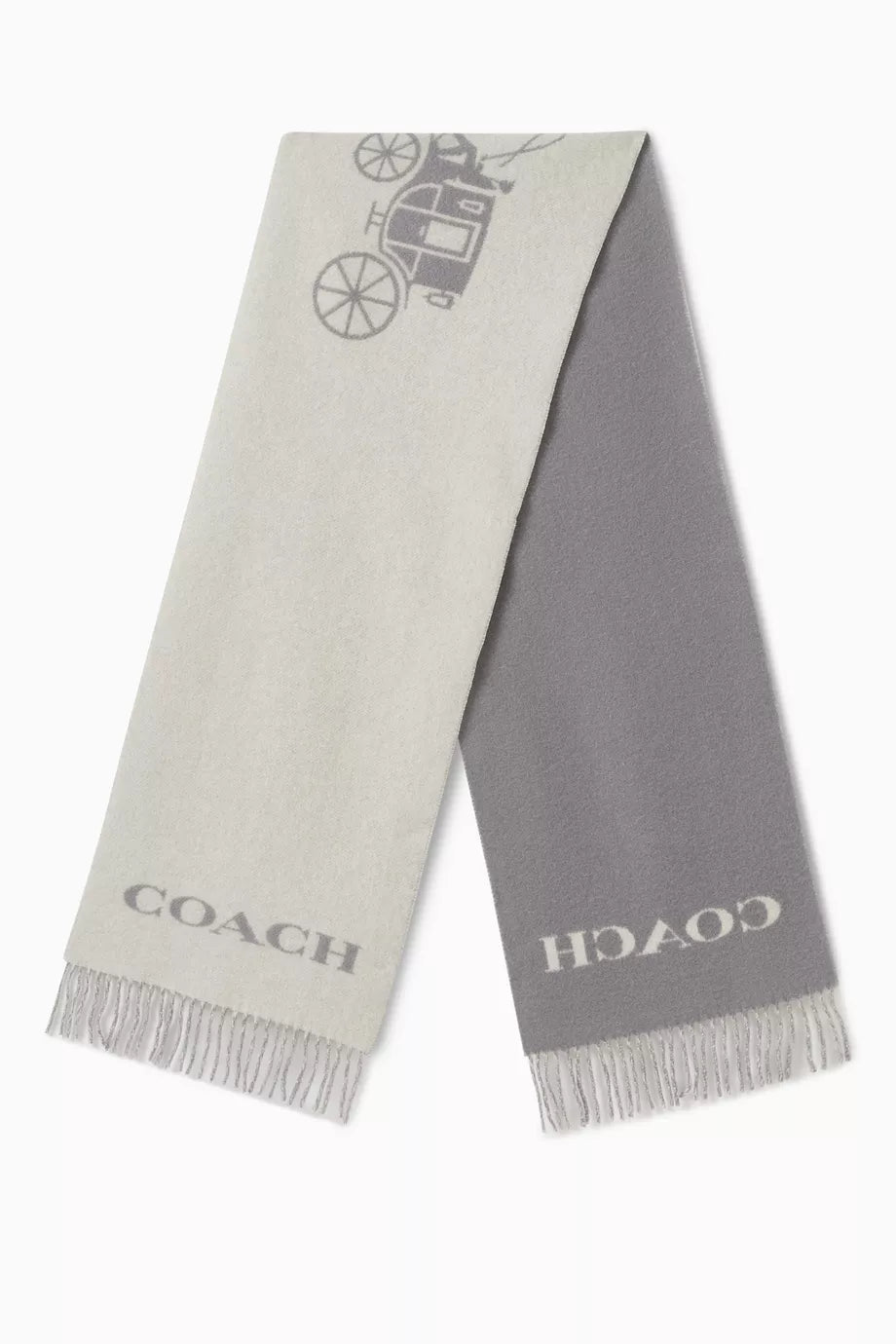 Horse & Carriage Muffler Scarf in Cashmere