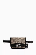 Bandit Card Case Belt Bag in Signature Jacquard & Leather