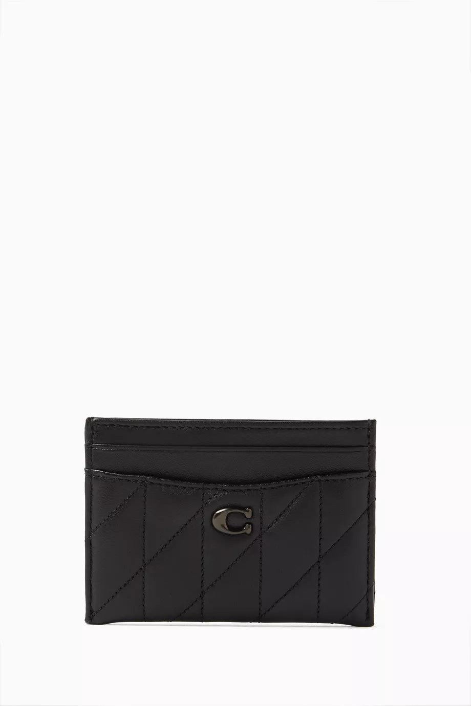 Card Case with Pillow Quilting in Nappa Leather