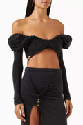 Le Haut Spalla Top in Cupro