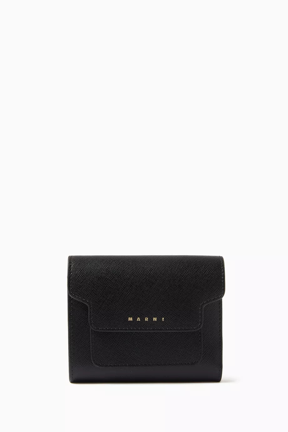 Flap Wallet in Saffiano Leather