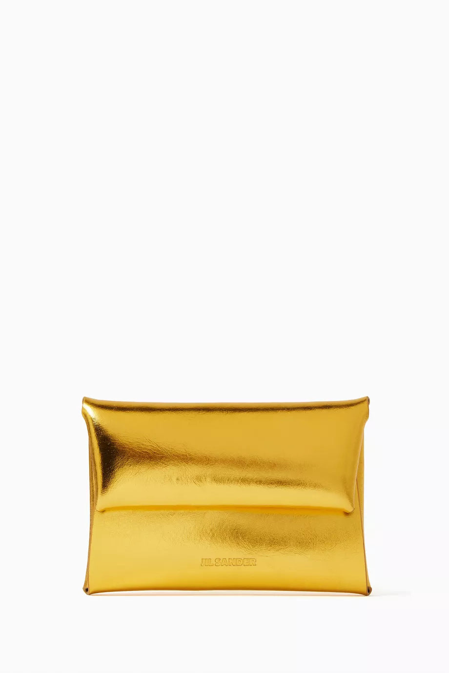 Folded Coin Purse in Laminated Leather