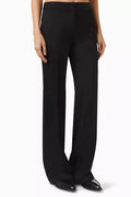 Flared-leg Pants in Wool