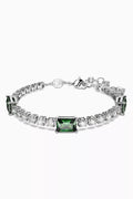Matrix Bracelet in Rhodium-plated Metal