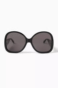 Hyper Oversized Sunglasses in Acetate