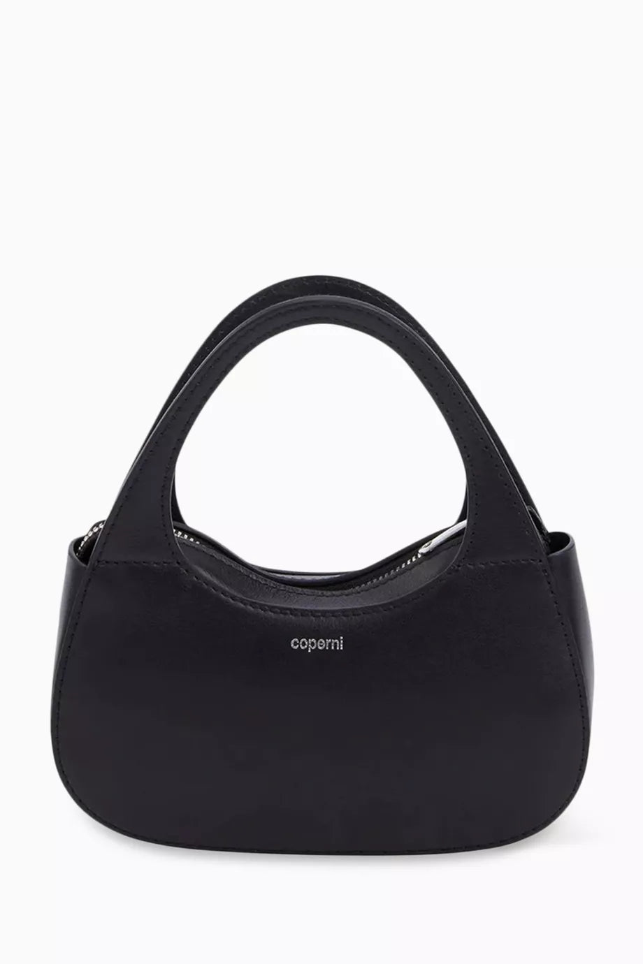 Micro Baguette Swipe Shoulder Bag in Leather