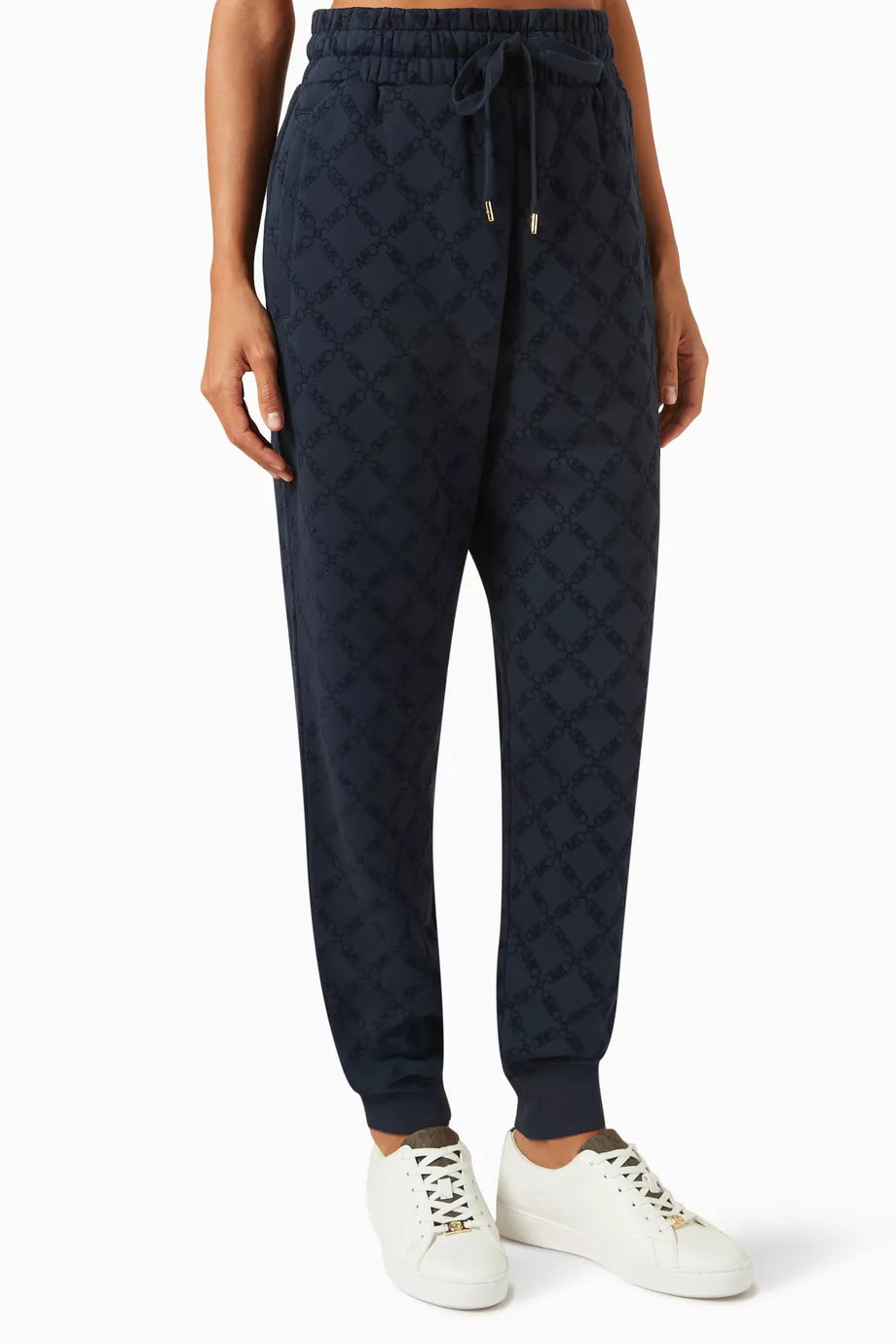 Empire Flocked Monogram Sweatpants in Organic Cotton