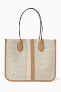 Large Heidi Tote Bag in Signature Monogram Canvas
