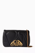 Mini The Seal Shoulder Bag in Lambskin Leather