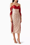 Izabella Midi Dress in SIlk