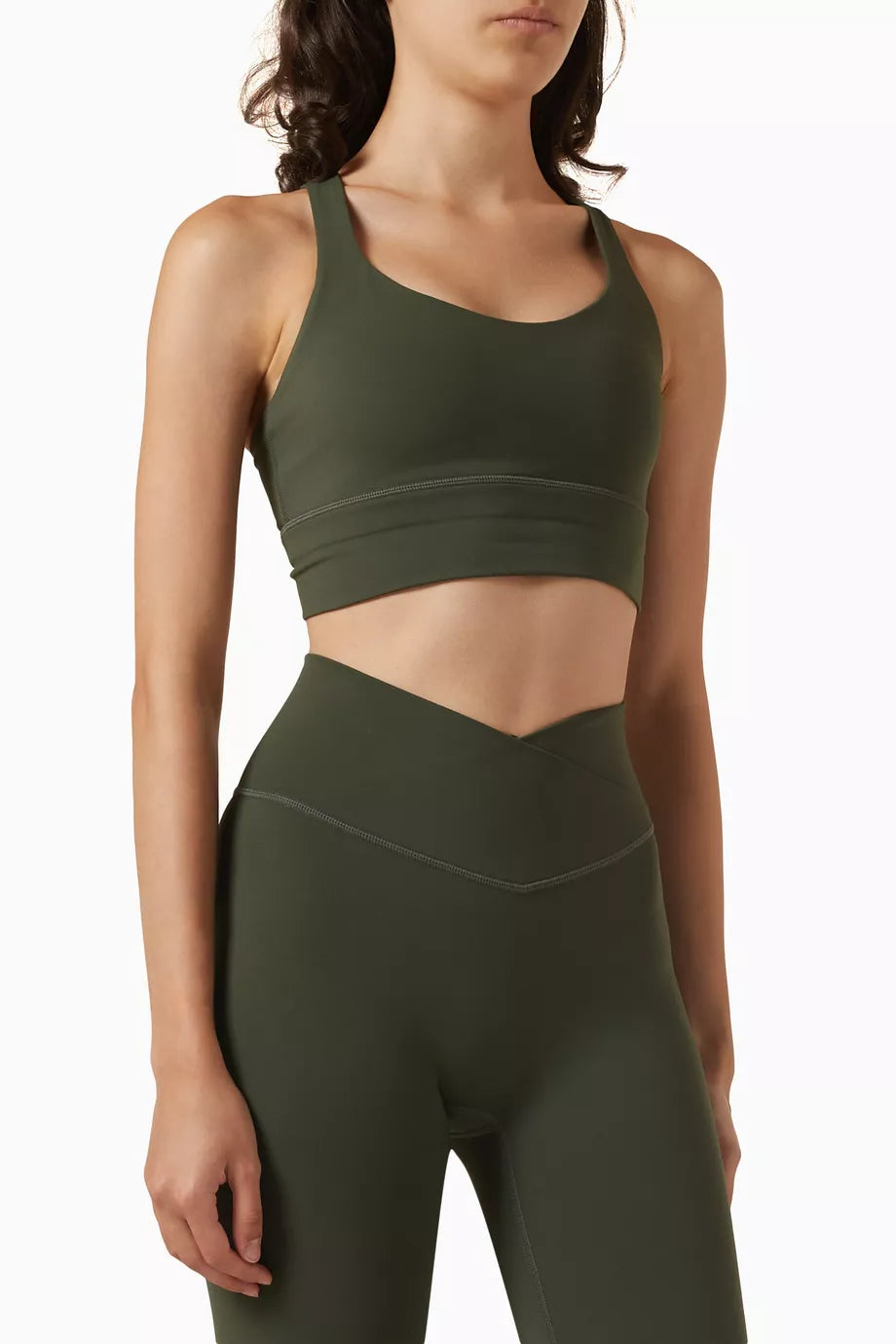 Cross Back Bra in Stretch-nylon