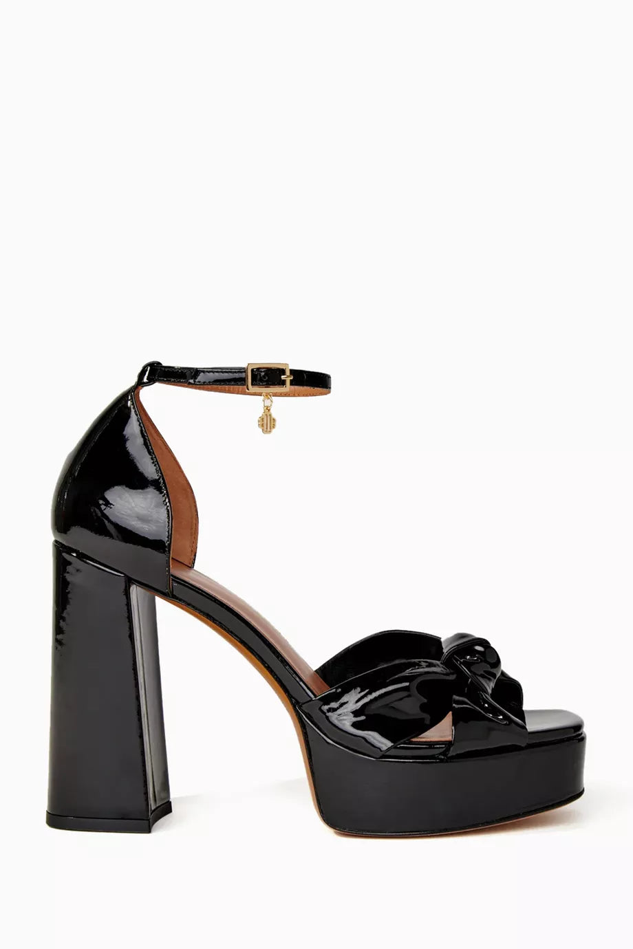 Fraknot 115 Platform Sandals in Patent Leather