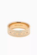 C Signature Ring in Metal