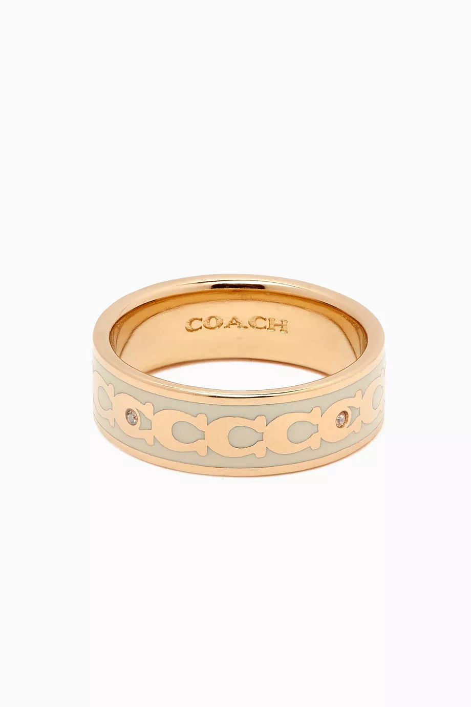 C Signature Ring in Metal