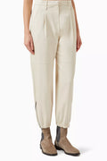 Zip Hem Pants in Jersey