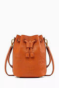 Mini Dessau Drawstring Bucket Bag in Monogram Leather
