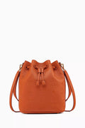 Medium Dessau Drawstring Bucket Bag in Monogram Leather