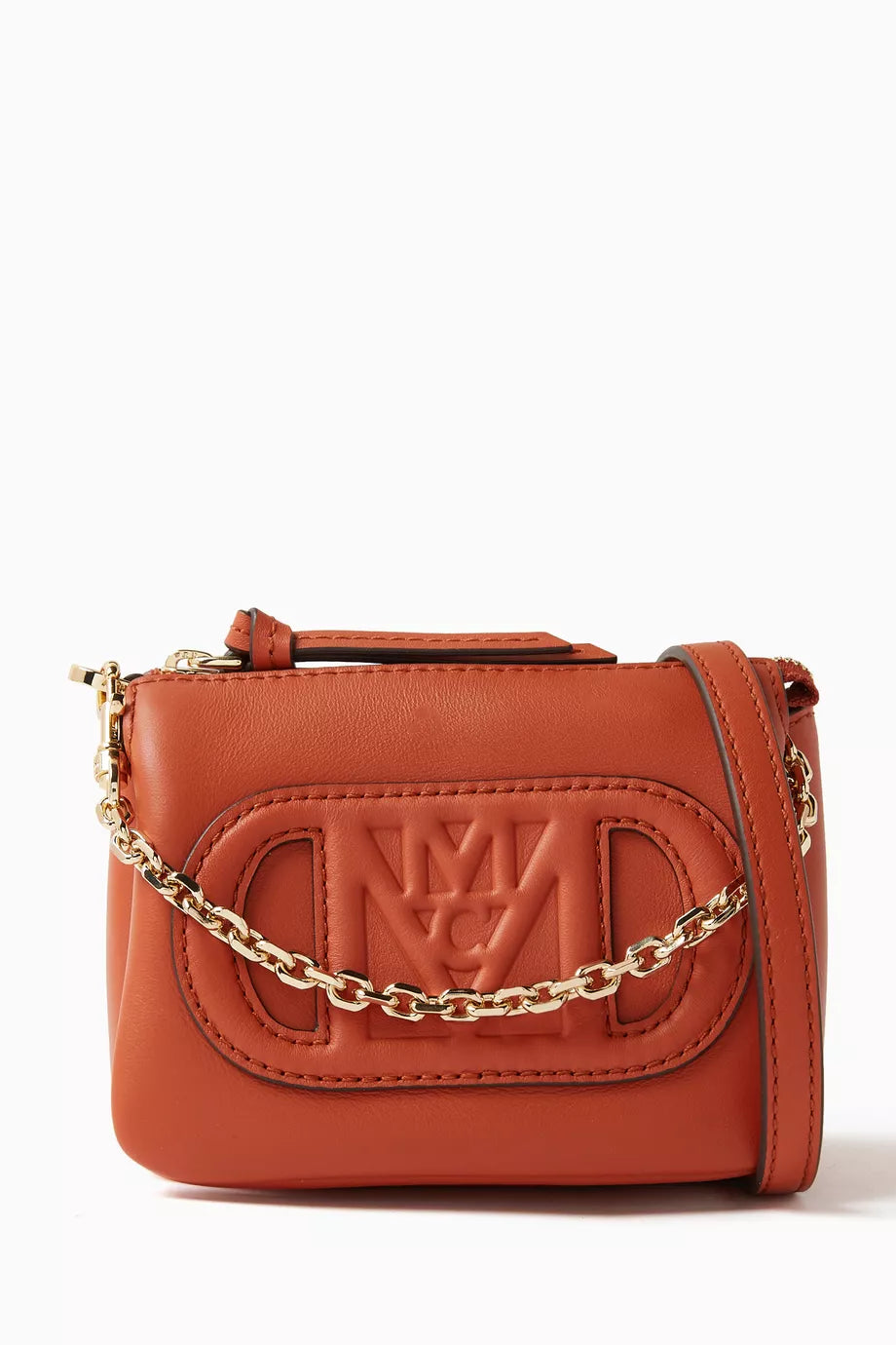 Mini Mode Travia Chain Pouch in Leather