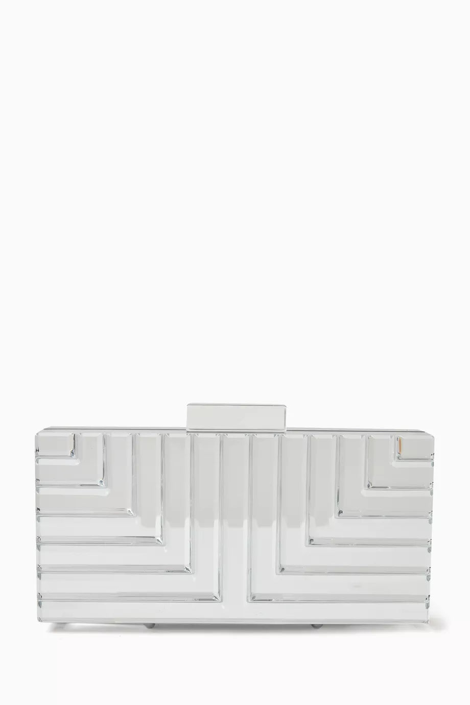 Elle Mirror Clutch in Acrylic