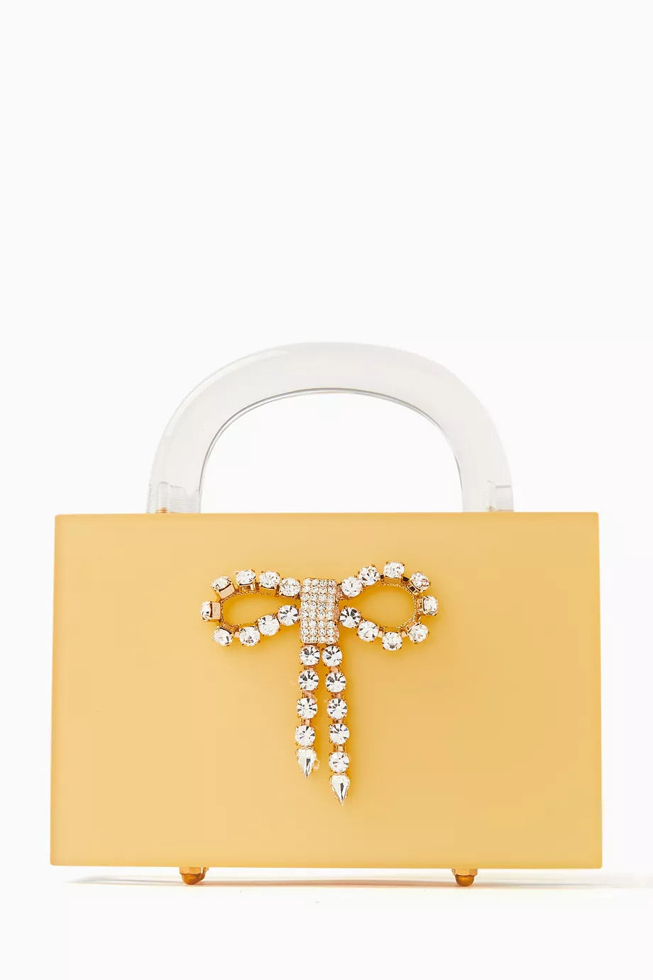 Leon Crystal Top-handle Bag in Matte Acrylic