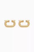 Gancini Earrings in Matte Aluminium
