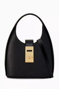 Mini Gancini Hobo Bag in Leather