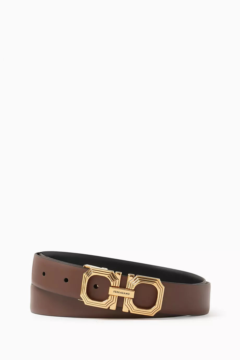 Donna Reversible Belt in Calfskin Leather