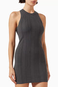 Lyra Mini Dress in Rib-knit