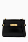 Mini Manhattan Shoulder Bag in Box Leather