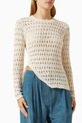 Brooke Asymmetrical Top in Crochet-knit