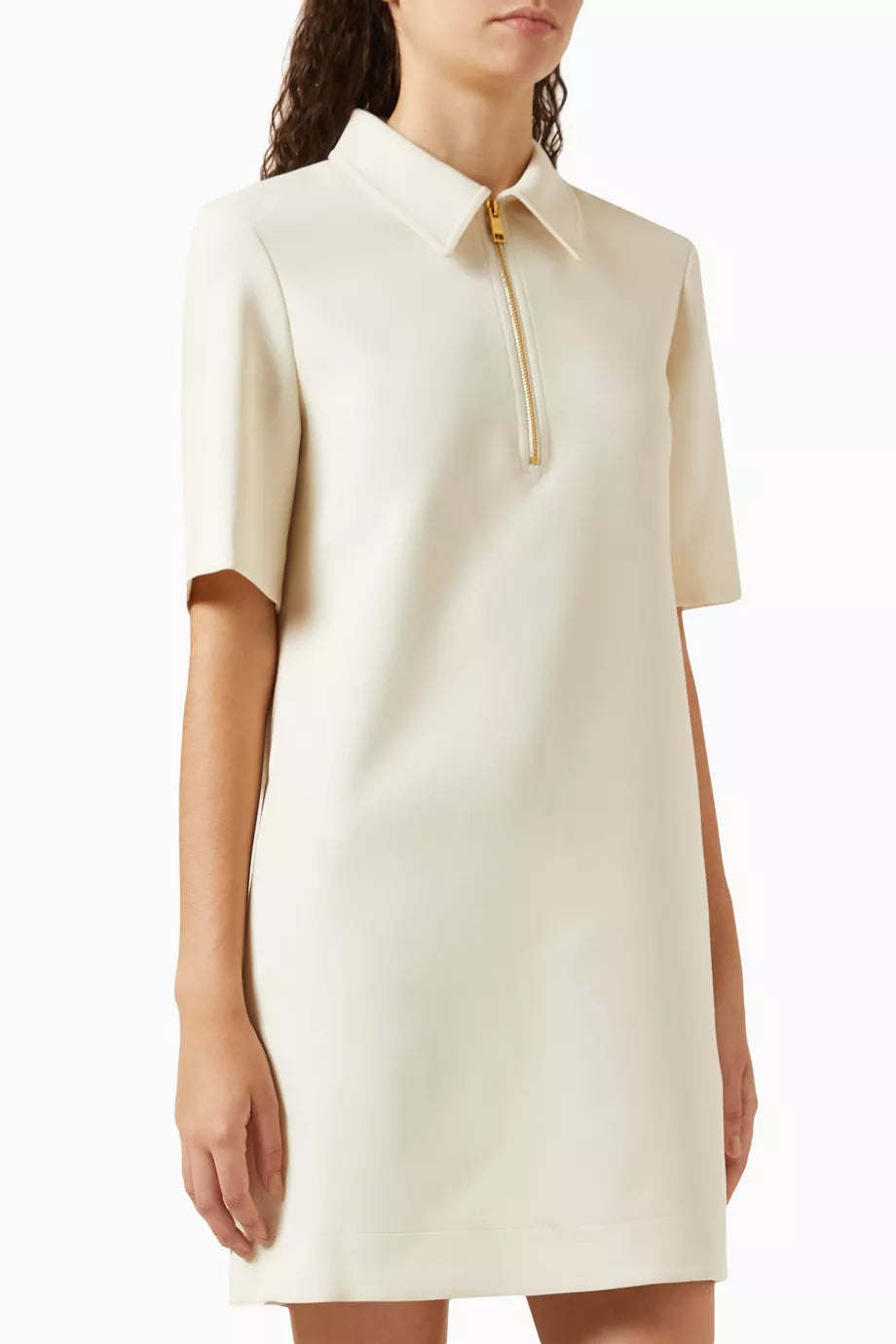 Mini Polo Dress in Crepe