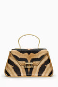 Mini Afaf Top-handle Bag in Calf-hair