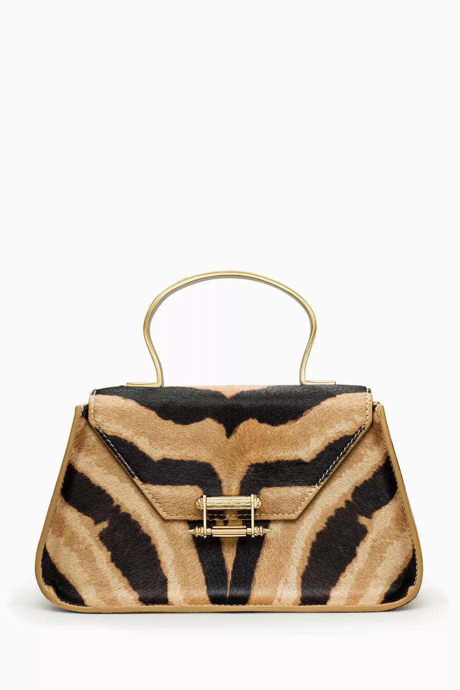 Mini Afaf Top-handle Bag in Calf-hair