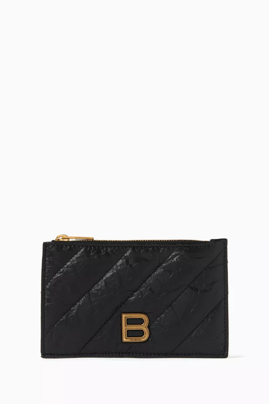 Crush Long Coin & Card Holder in Quilted Leather