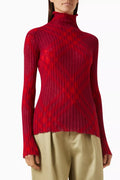 Check Sweater in Mohair-blend
