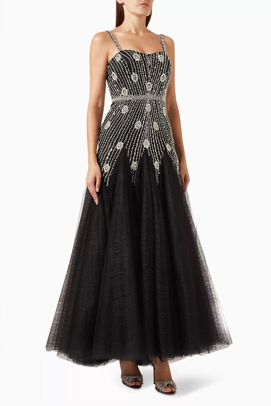 Embellished Bustier Gown