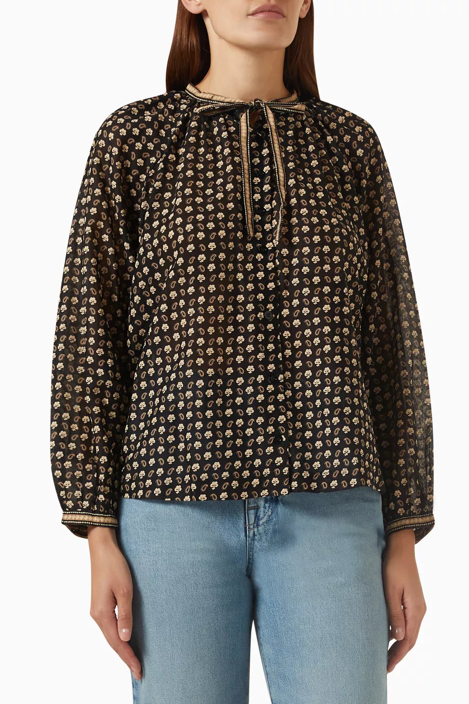 Amina Top in Cotton-voile