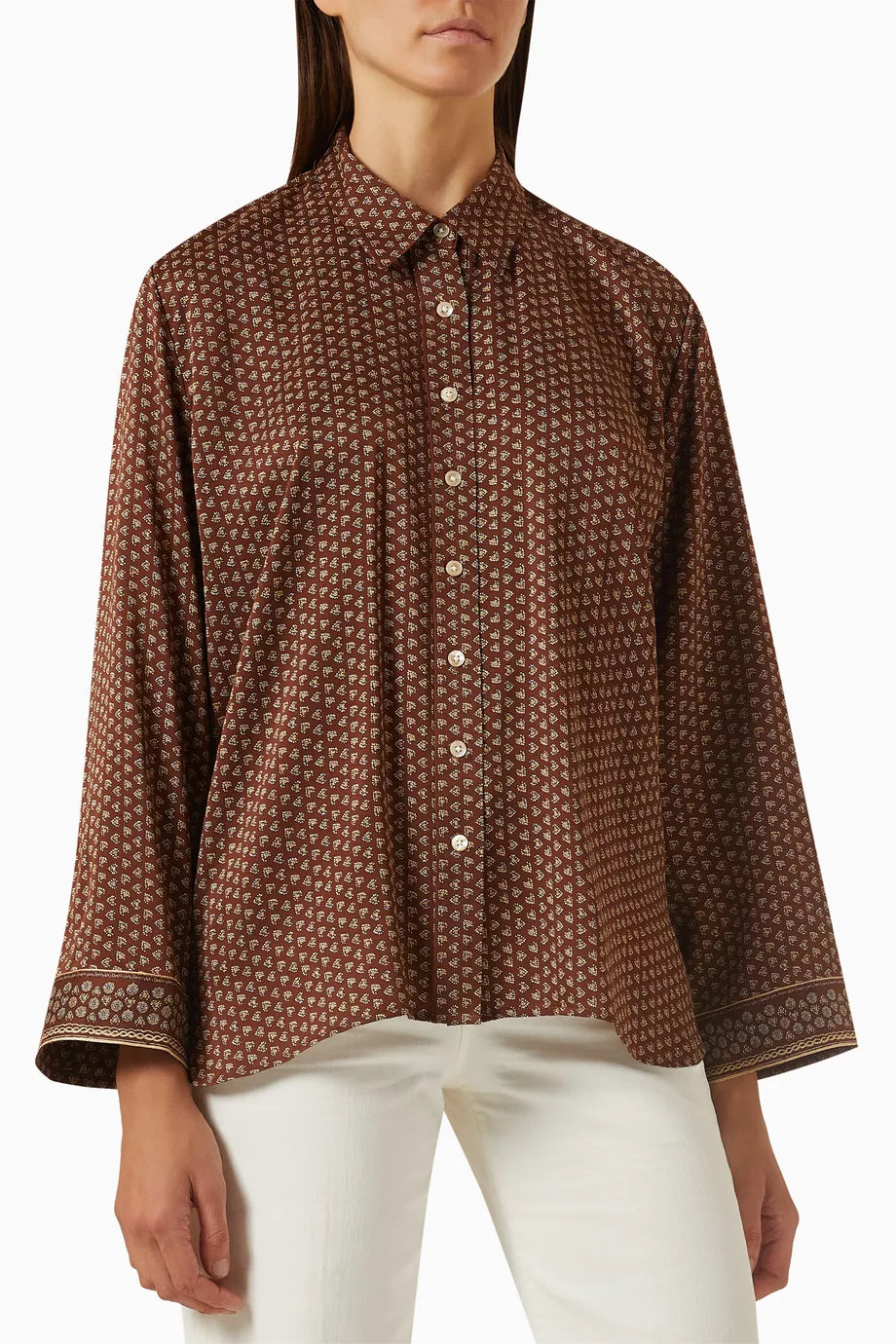 Hilla Top in Silk-satin